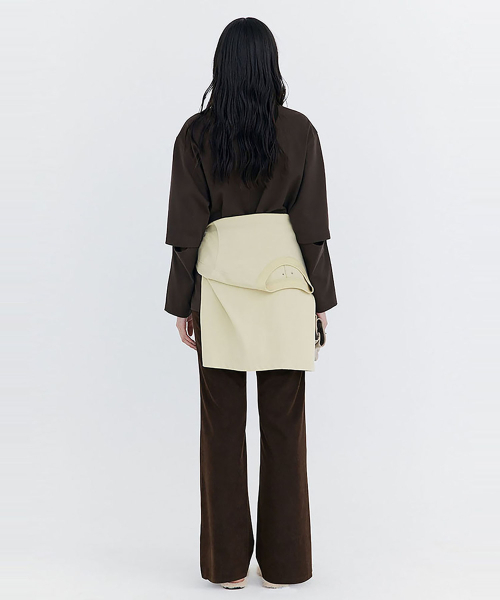 WNDERKAMMER（ブンダーカンマー）の「コーデュロイセミブーツカットパンツ_ブラウン（その他パンツ・レディース・その他・X-SMALL/SMALL/MEDIUM）」の5枚目の写真