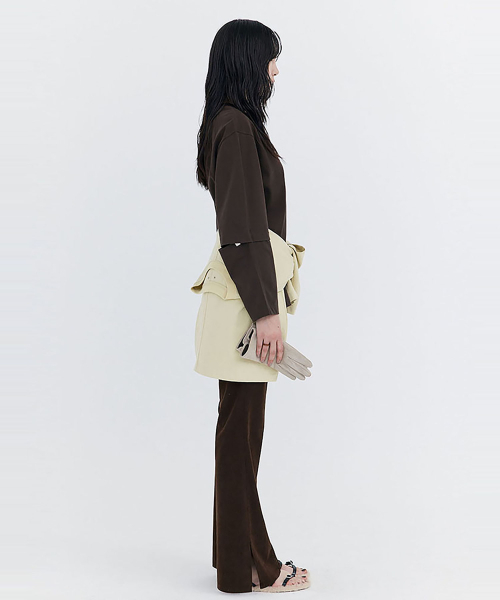 WNDERKAMMER（ブンダーカンマー）の「コーデュロイセミブーツカットパンツ_ブラウン（その他パンツ・レディース・その他・X-SMALL/SMALL/MEDIUM）」の6枚目の写真