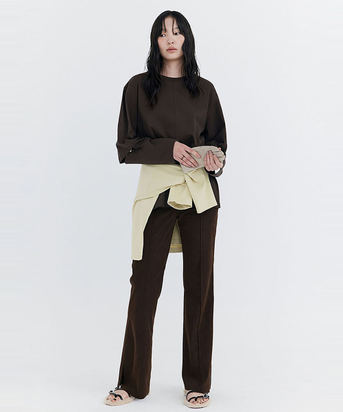 WNDERKAMMER（ブンダーカンマー）の「コーデュロイセミブーツカットパンツ_ブラウン（その他パンツ・レディース・その他・X-SMALL/SMALL/MEDIUM）」の7枚目の写真