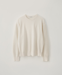 オールウェザークルーニット_IVORY