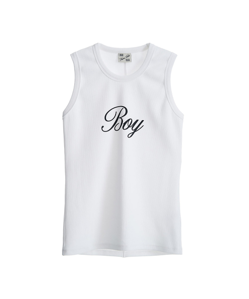 FROM ARLES（フロムアルル）の「90SビンテージスリーブレスBOY / ホワイト（Tシャツ/カットソー・メンズ・ホワイト・MEDIUM/LARGE）」の6枚目の写真