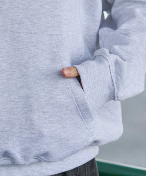 WEGO（ウィゴー）の「WEGO/エンボスステッチロゴプルパーカー（パーカー・メンズ・アッシュグレー/ピンク/ブラック・LARGE/MEDIUM）」の22枚目の写真