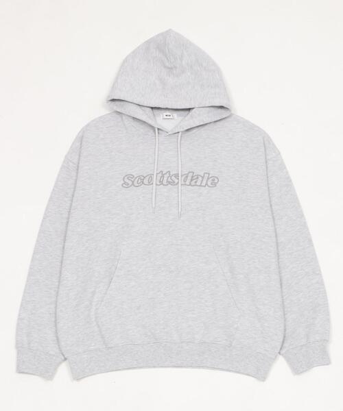 WEGO（ウィゴー）の「WEGO/エンボスステッチロゴプルパーカー（パーカー・メンズ・アッシュグレー/ピンク/ブラック・LARGE/MEDIUM）」の8枚目の写真