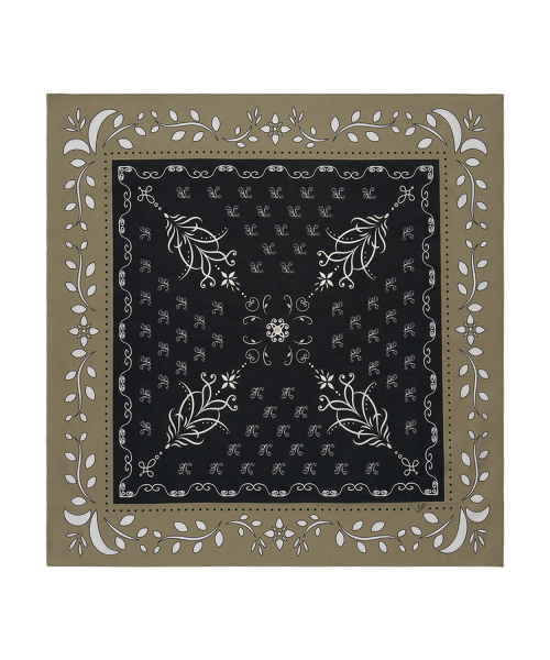 NFF（エヌエフエフ）の「cliff scarf-khaki（バンダナ/スカーフ・レディース・その他・FREE）」の2枚目の写真
