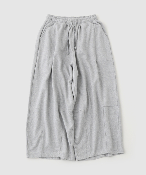 ANGLAN(アングラン)の「ANGLAN / アングラン Paneled Sweat Balloon Pants(スウェットパンツ・メンズ・ブラック/グレー・FREE)」の2枚目の写真