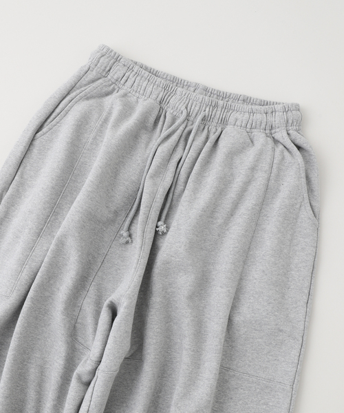 ANGLAN(アングラン)の「ANGLAN / アングラン Paneled Sweat Balloon Pants(スウェットパンツ・メンズ・ブラック/グレー・FREE)」の4枚目の写真