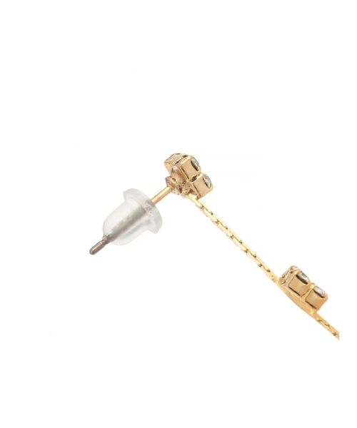 EATME（イートミー）の「クローバービジューチェーンピアス（ピアス（両耳用）・レディース・ゴールド・FREE）」の7枚目の写真