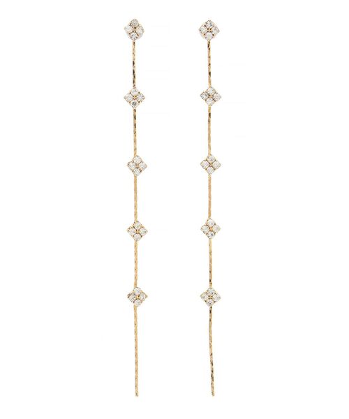 EATME（イートミー）の「クローバービジューチェーンピアス（ピアス（両耳用）・レディース・ゴールド・FREE）」の8枚目の写真