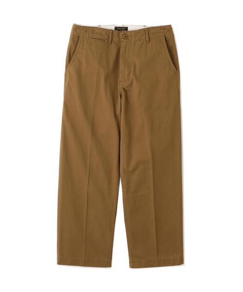 Schott(ショット)の「Schott/ショット/CHINO TROUSERS/チノ パンツ(チノパンツ・メンズ・ブラック/カーキ・30/32/34/36)」の2枚目の写真