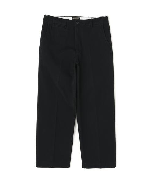 新品　Schott × DICKIES　ツータック テーパードパンツ　ブラック schott（ショット）の「Schott×DICKIES(ショット×ディッキーズ) 2TUCK