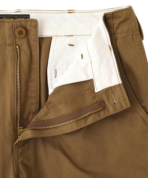 schott(ショット)の「Schott/ショット/CHINO TROUSERS/チノ パンツ(チノパンツ・メンズ・ブラック/カーキ・30/32/34)」の4枚目の写真