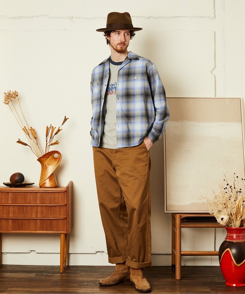 schott（ショット）の「Schott/ショット/CHINO TROUSERS/チノ パンツ（チノパンツ・メンズ・ブラック/カーキ・30/32/34/36）」の4枚目の写真
