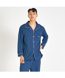 AONE（エーワン）の「[SET] カップルミニドットピーチ起毛カラー上下パジャマ（ルームウェア/パジャマ）」