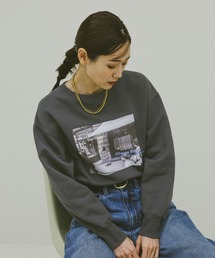 GLOBAL WORK | やわらか裏起毛プリントプルオーバー/580976(スウェット)