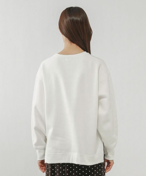 GLOBAL WORK(グローバルワーク)の「やわらか裏起毛プリントプルオーバー/580976(スウェット・レディース・オフホワイト/ダークグレー/ピンク/ネイビー/ライトグレー/ブラウン系その他6・REGULAR/SHORT/LONG)」の12枚目の写真