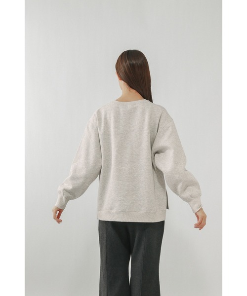 GLOBAL WORK(グローバルワーク)の「やわらか裏起毛プリントプルオーバー/580976(スウェット・レディース・オフホワイト/ダークグレー/ピンク/ネイビー/ライトグレー/ブラウン系その他6・REGULAR/SHORT/LONG)」の21枚目の写真