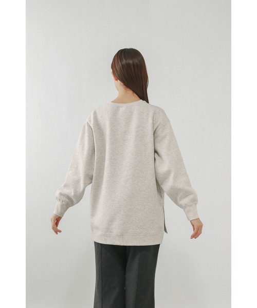 GLOBAL WORK(グローバルワーク)の「やわらか裏起毛プリントプルオーバー/580976(スウェット・レディース・オフホワイト/ダークグレー/ピンク/ネイビー/ライトグレー/ブラウン系その他6・REGULAR/SHORT/LONG)」の22枚目の写真