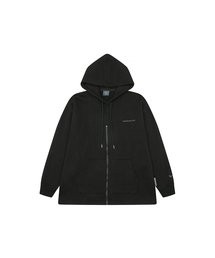 KINETICLO（キネティクロ）の「Half Open Zip Up Hoodie (BLACK)（パーカー）」