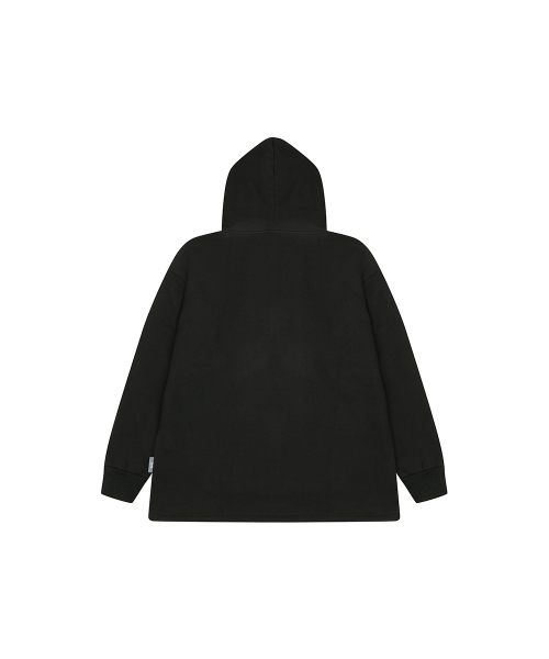 KINETICLO(キネティクロ)の「ハーフオープンジップアップフードパーカー(ブラック)(パーカー・メンズ・その他・MEDIUM/LARGE/X-LARGE)」の3枚目の写真