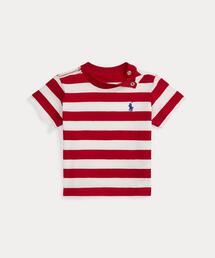 ストライプド コットン ジャージー Tシャツ