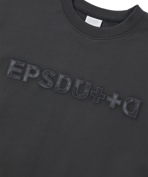 EPISODE UNTITLED(エピソードアンタイトルド)の「APPLIQUE EMBROIDERY LOGO SWEATSHIRT_CHARCOAL(スウェット・レディース・その他・2/3)」の4枚目の写真