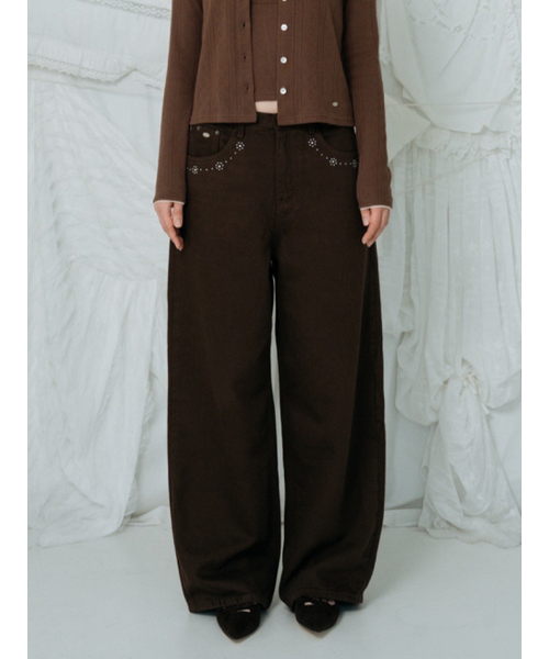 PINKY&DIANNE スピンドルワイドパンツ 36サイズ 新品タグ付 