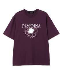 OUSE（オウズ）の「フラワープリント半袖Tシャツ (DPTS001) パープル/ホワイト（Tシャツ/カットソー）」