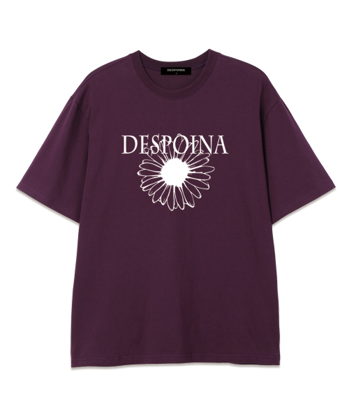 OUSE(オウズ)の「フラワープリント半袖Tシャツ (DPTS001) パープル/ホワイト(Tシャツ/カットソー・レディース・その他・MEDIUM/LARGE)」の1枚目の写真