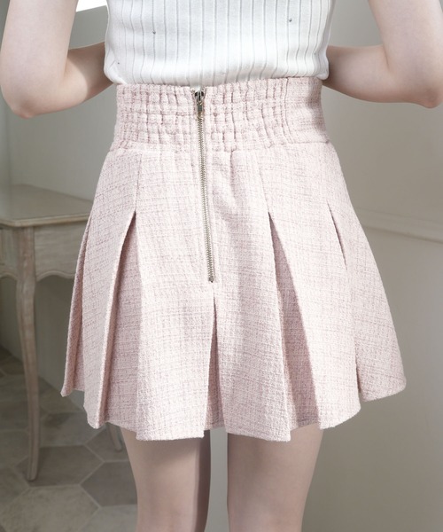 LIPSERVICE（リップサービス）の「ツイードプリーツスカート（スカート・レディース・ピンク/アイボリー/グレー/ホワイト・S/M）」の19枚目の写真