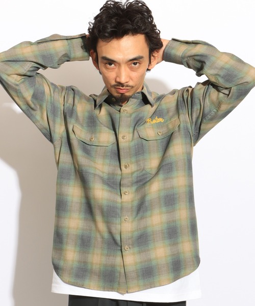 ROTAR(ローター)の「Ombre Check Work Shirt(シャツ/ブラウス・メンズ・グレー/ブルー/グリーン・MEDIUM/LARGE/X-LARGE)」の7枚目の写真