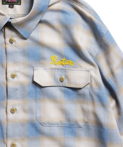 ROTAR(ローター)の「Ombre Check Work Shirt(シャツ/ブラウス・メンズ・グレー/ブルー/グリーン・MEDIUM/LARGE/X-LARGE)」の12枚目の写真