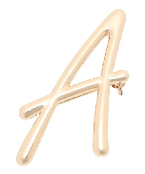 Te chichi（テチチ）の「イニシャルブローチA（ネックレス・レディース・ゴールド・F）」の4枚目の写真