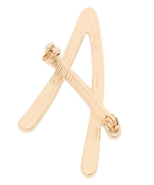 Te chichi（テチチ）の「イニシャルブローチA（ネックレス・レディース・ゴールド・F）」の5枚目の写真