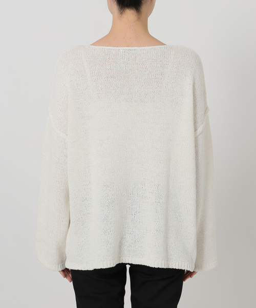 JOURNAL STANDARD（ジャーナルスタンダード）の「《追加》テープヤーンDROPプルオーバー（ニット/セーター・レディース・ピンク/ホワイト/ブラック系その他・FREE）」の11枚目の写真