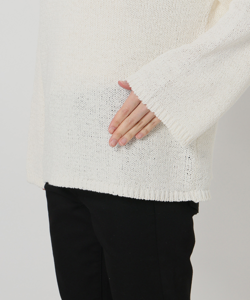 JOURNAL STANDARD（ジャーナルスタンダード）の「《追加》テープヤーンDROPプルオーバー（ニット/セーター・レディース・ピンク/ホワイト/ブラック系その他・FREE）」の14枚目の写真