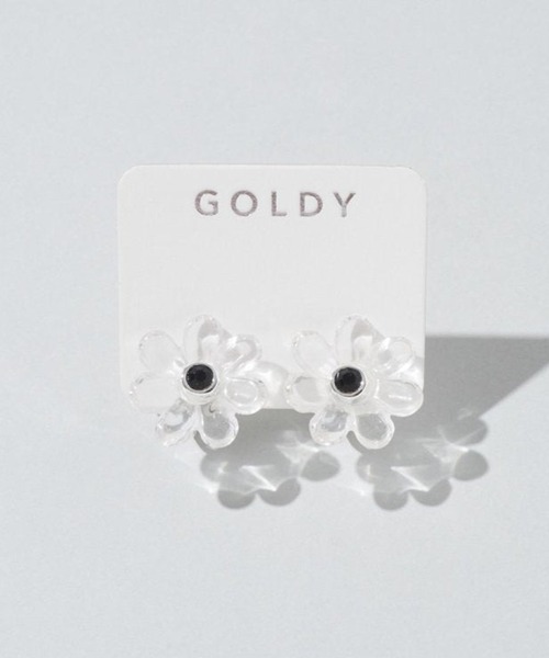 GOLDY(ゴールディ)の「【GOLDY】ニュアンスフラワーイヤリング 2260202(イヤリング・レディース・ホワイト/ブラウン/グリーン/その他・FREE)」の15枚目の写真