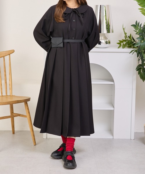 kutir(クティール)の「アソートミディプリーツワンピース(ワンピース・レディース・ブラウン/ブラック/グレー・FREE)」の7枚目の写真