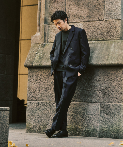 417 EDIFICE（フォーワンセブンエディフィス）の「TW ツイル  W ジャケット "セットアップ着用可能"（テーラードジャケット・メンズ・ベージュ/カーキ/ブラック系その他・X-LARGE/LARGE/MEDIUM/SMALL）」の10枚目の写真