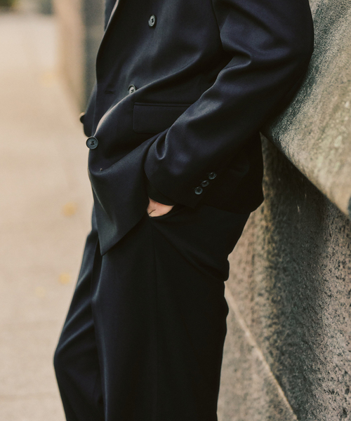 417 EDIFICE（フォーワンセブンエディフィス）の「TW ツイル  W ジャケット "セットアップ着用可能"（テーラードジャケット・メンズ・ベージュ/カーキ/ブラック系その他・X-LARGE/LARGE/MEDIUM/SMALL）」の14枚目の写真