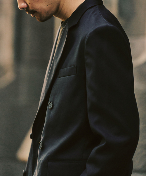 417 EDIFICE（フォーワンセブンエディフィス）の「TW ツイル  W ジャケット "セットアップ着用可能"（テーラードジャケット・メンズ・ベージュ/カーキ/ブラック系その他・X-LARGE/LARGE/MEDIUM/SMALL）」の17枚目の写真