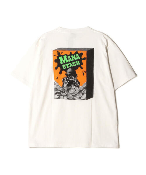MANASTASH(マナスタッシュ)の「MANASTASH/マナスタッシュ/PUMICE TEE CEREAL(Tシャツ/カットソー・メンズ・ホワイト/ネイビー/レッド・M/L/XL/S)」の4枚目の写真