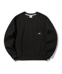 SLIT STUDIO（エスリットスタジオ）の「レタリングポケット裏起毛スウェットシャツブラック（スウェット）」