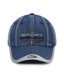 SPORT CHAMBER（スポーツチャンバー）の「SCトラックデニムボールキャップ(ブルー)（キャップ）」