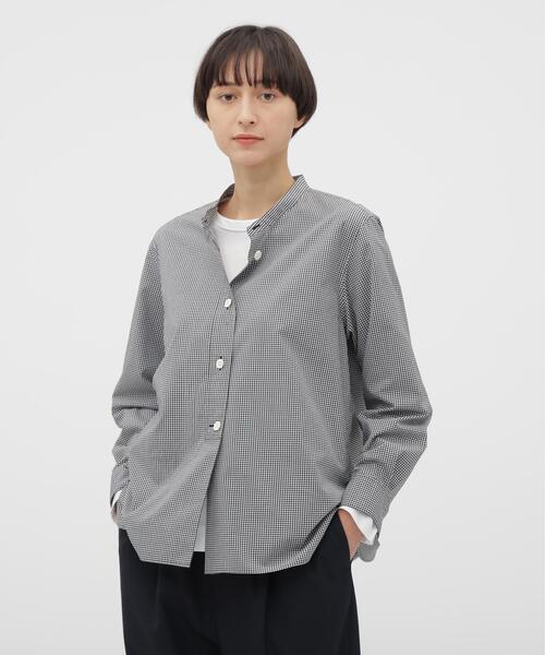 セール】COTTON CHECK SHIRT（シャツ/ブラウス）｜MARGARET HOWELL