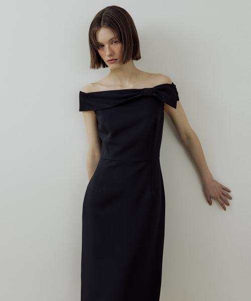 LUCIR ZU(ルシールズ)の「Tie up Ribbon One-piece (black)(ワンピース・レディース・その他・S/M)」の3枚目の写真
