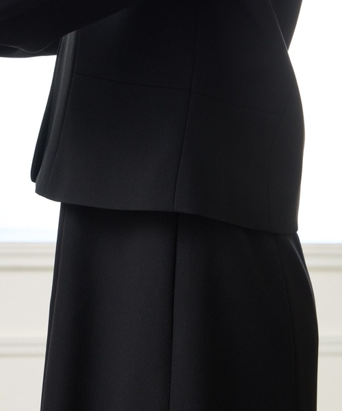 AIMER（エメ）の「【喪服・礼服】ウォッシャブル ノーカラージャケット・上身頃ジョーゼットボレロ風ワンピース 2点セットブラックフォーマルアンサンブル（スーツセット・レディース・ブラック・7号/9号/11号/13号/15号）」の15枚目の写真