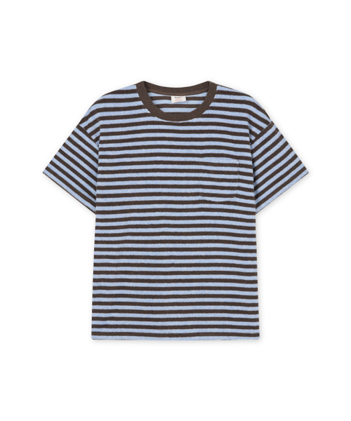 BRUMAN(ブルーマン)の「Terry Border Tee (Blue-brown)(Tシャツ/カットソー・メンズ・その他・S/M/L)」の1枚目の写真