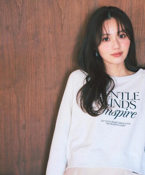 PROPORTION BODY DRESSING(プロポーションボディドレッシング)の「<ウォッシャブル><a>ラグランロゴトップス / 1216169203(Tシャツ/カットソー・レディース・グレー/ダークグレー/オフホワイト・FREE)」の20枚目の写真