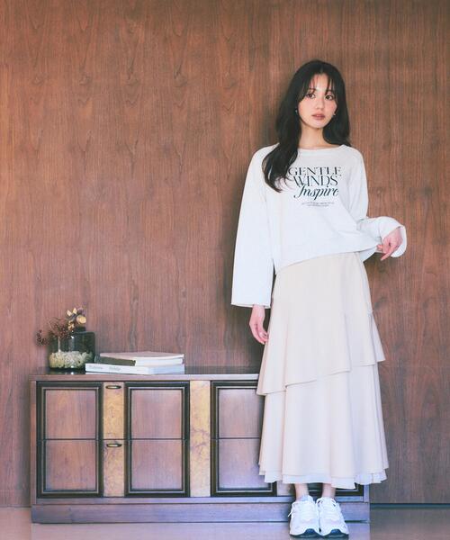 PROPORTION BODY DRESSING(プロポーションボディドレッシング)の「<ウォッシャブル><a>ラグランロゴトップス / 1216169203(Tシャツ/カットソー・レディース・グレー/ダークグレー/オフホワイト・FREE)」の22枚目の写真