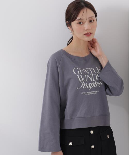 PROPORTION BODY DRESSING(プロポーションボディドレッシング)の「<ウォッシャブル><a>ラグランロゴトップス / 1216169203(Tシャツ/カットソー・レディース・グレー/ダークグレー/オフホワイト・FREE)」の7枚目の写真